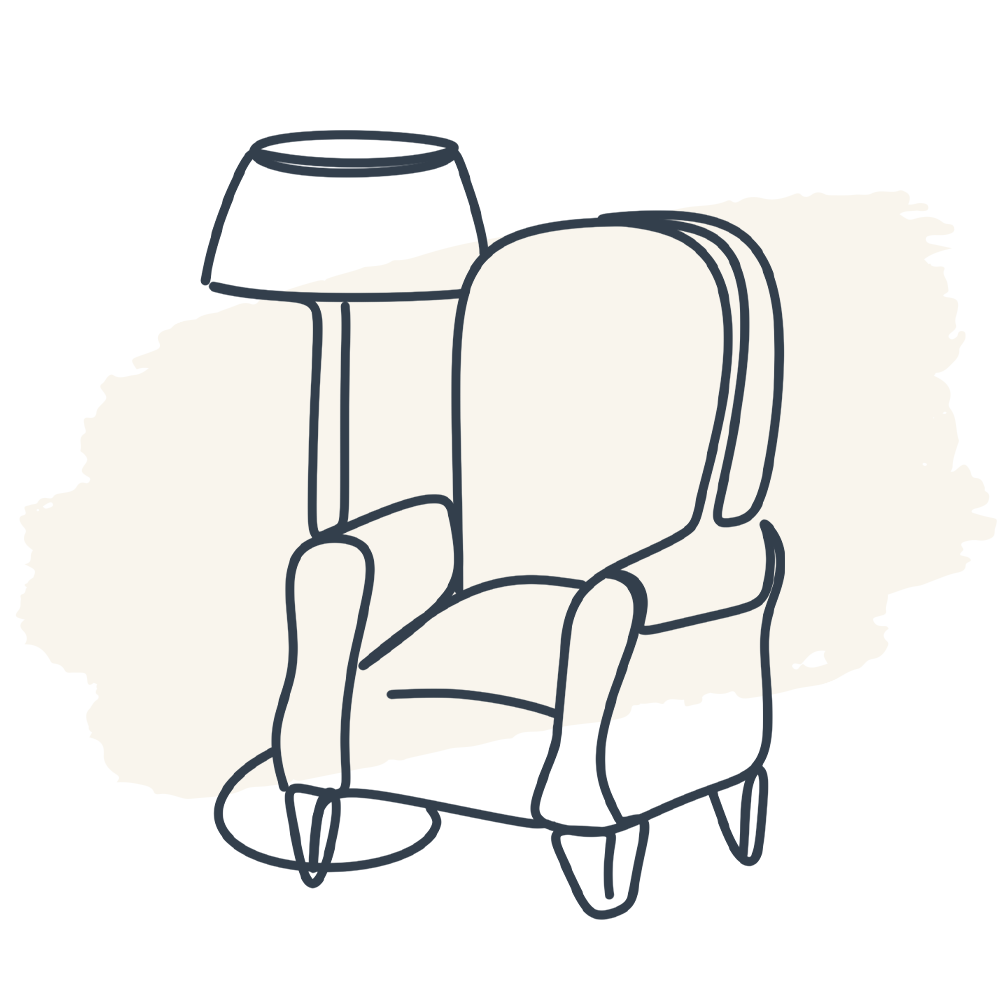 Illustration of an armchair