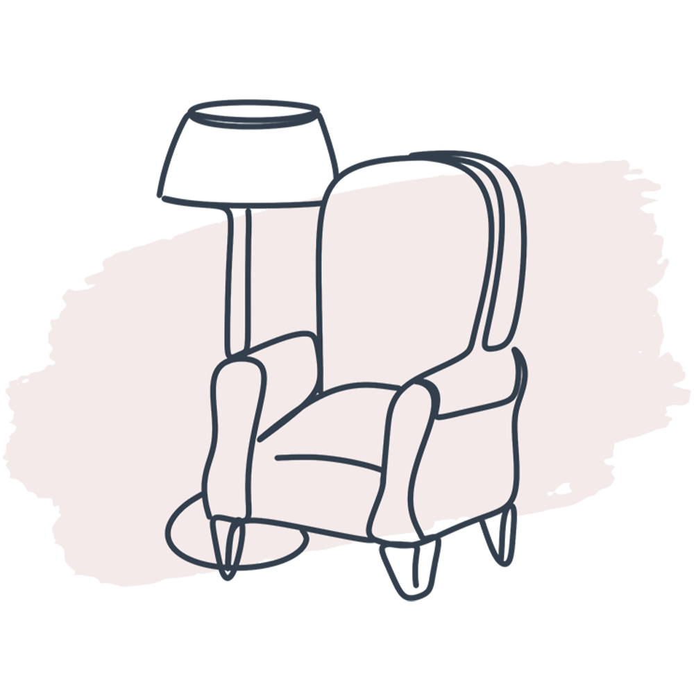 Illustration of an armchair